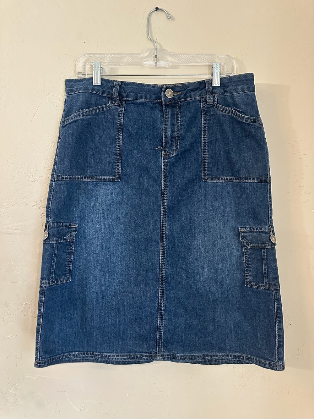 Cato Denim Jean Cargo Skirt Size 12